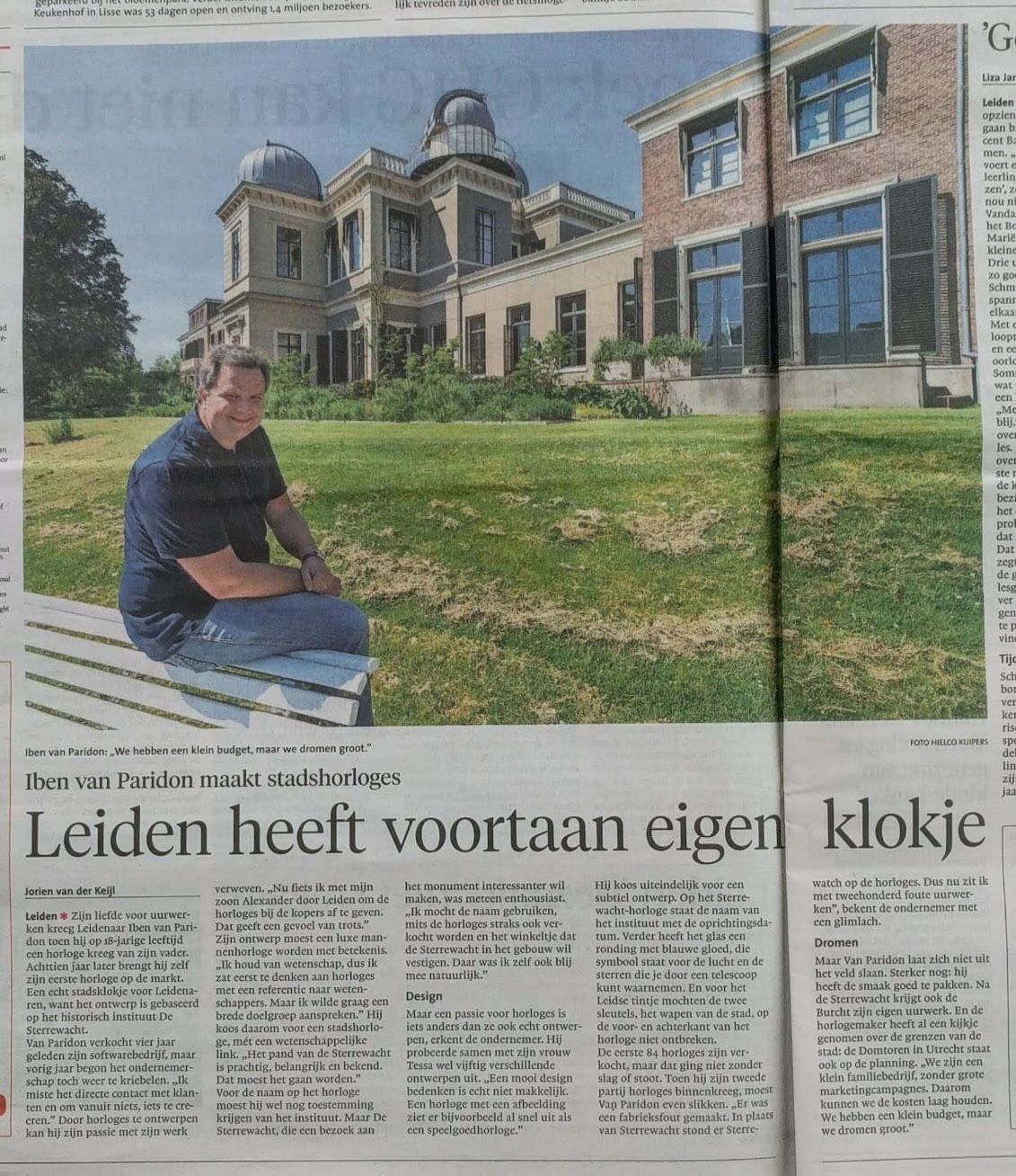 Leiden heeft voortaan zijn eigen klokje